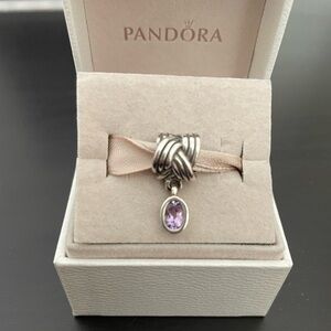 Pandora Tied Together Amethyst Charm